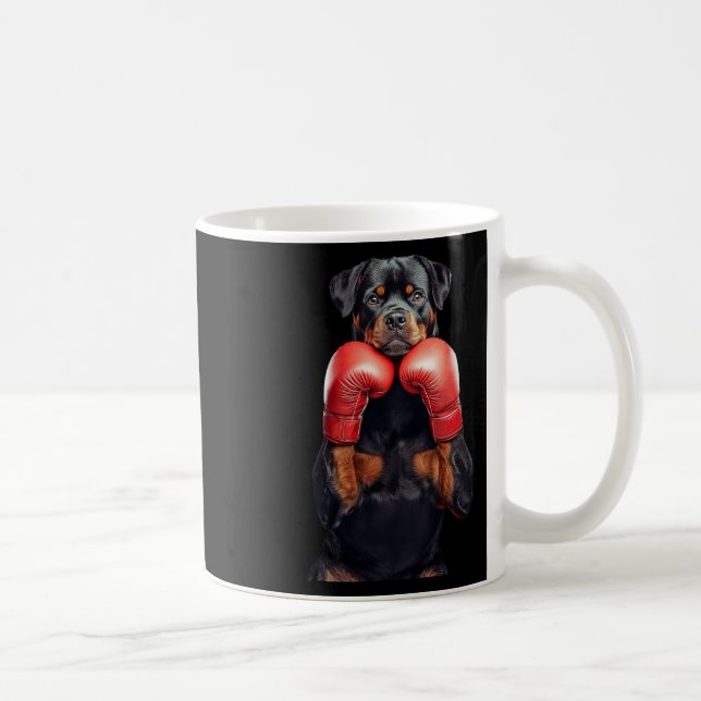 Rottweiler Boxing  Coffee Mug (Right)