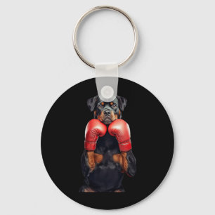 Rottweiler Boxing  Keychain