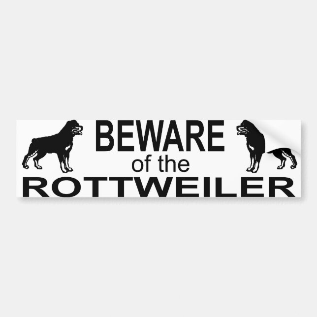 rottweiler bumber sticker (Front)