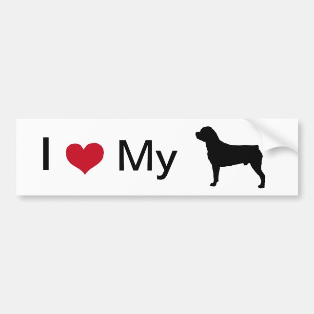 Rottweiler Bumper Sticker (Front)