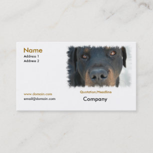Rottweiler Business Card