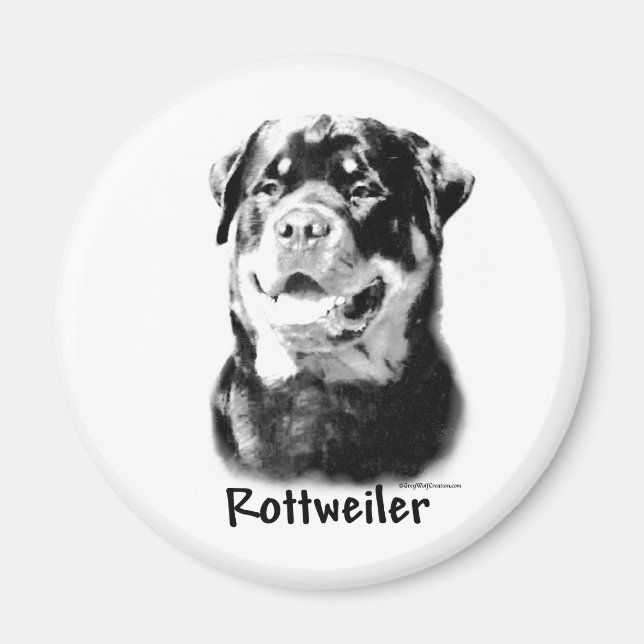 Rottweiler Charcoal - Magnet (Front)