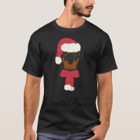Rottweiler Christmas Illustration Dog With Santa H