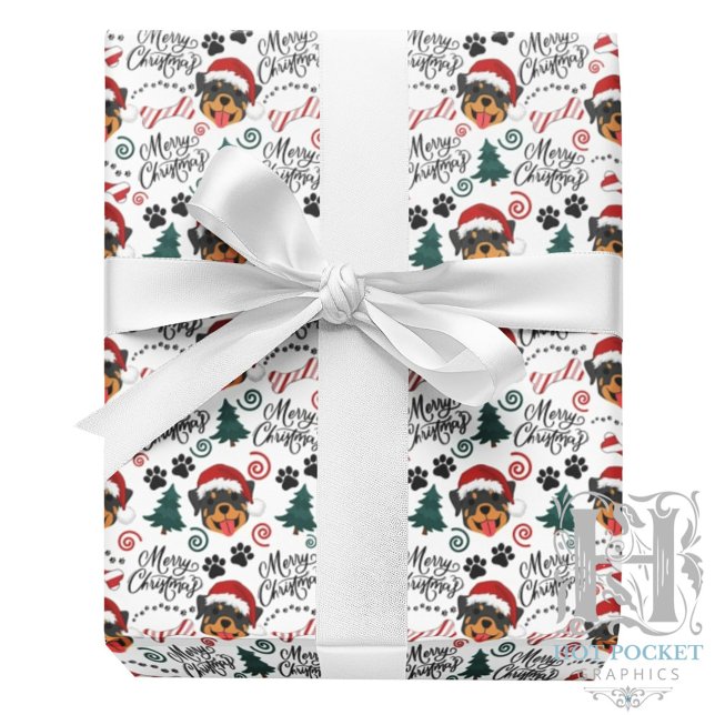 Rottweiler Christmas Wrapping Paper (Creator Uploaded)