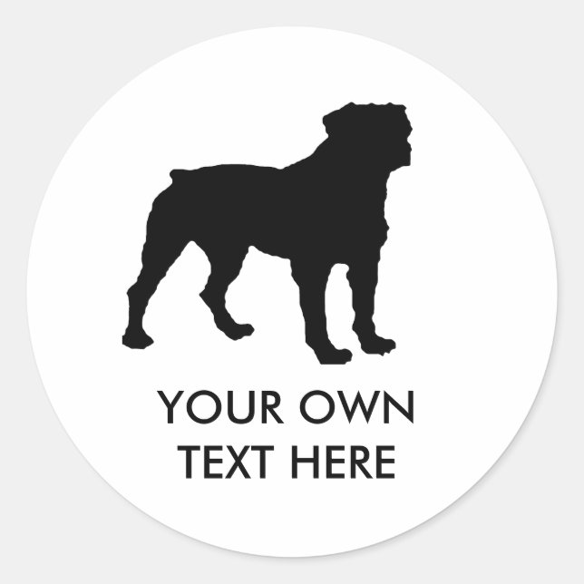 Rottweiler Classic Round Sticker (Front)