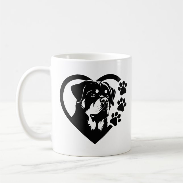 Rottweiler Coffee Mug (Left)