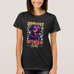 Rottweiler COOLEST ROTTWEILER AUNT Rottie Aunts T-Shirt