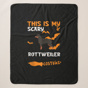 Rottweiler Costume Halloween Lazy Scary Dog Tank Sherpa Blanket