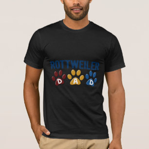 ROTTWEILER Dad Paw Print 1 T-Shirt