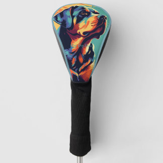 Rottweiler Dog 002 - Bruno Pokopen Golf Head Cover