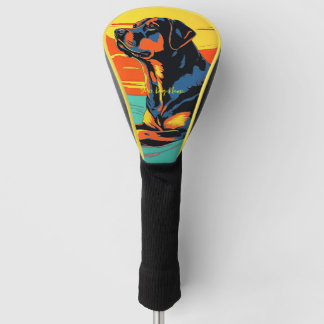 Rottweiler Dog 003 - Bruno Pokopen Golf Head Cover
