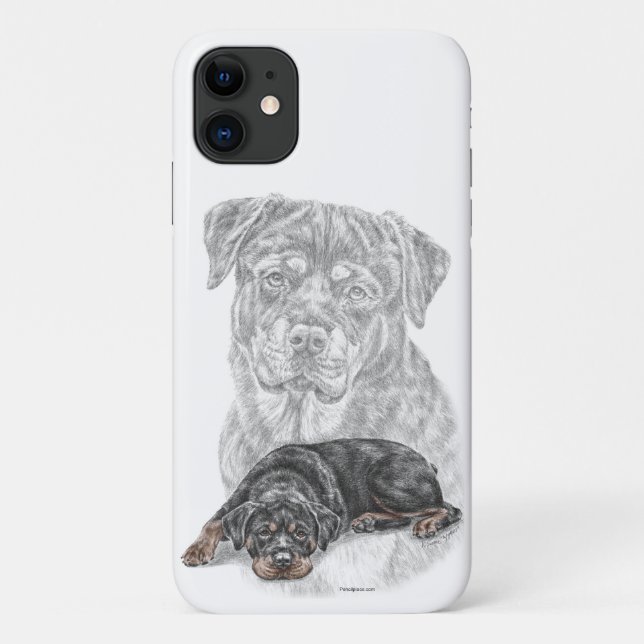 Rottweiler Dog Art Case-Mate iPhone Case (Back)