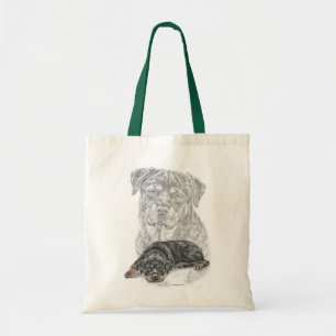 Rottweiler Dog Art Tote Bag