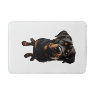 rottweiler dog bath mat