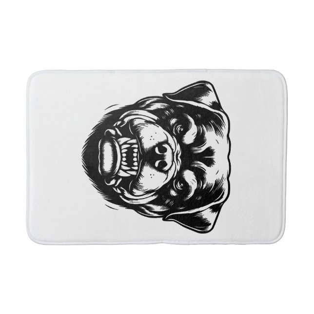 Rottweiler Dog  Bath Mat (Front)