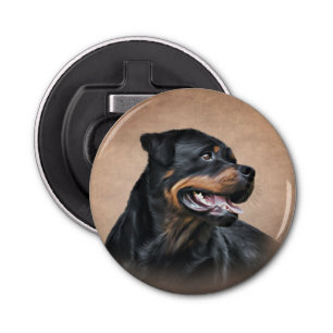 Rottweiler dog bottle opener