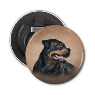 Rottweiler dog bottle opener