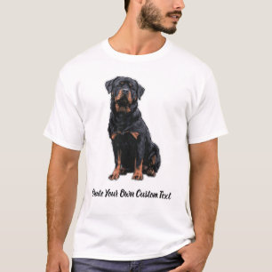 Rottweiler Dog Create Your Own Custom Text T-Shirt