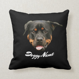 Rottweiler Dog Create Your Own Throw Pillow