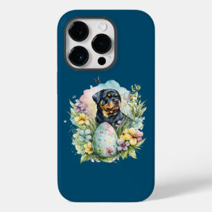 Rottweiler Dog Easter Egg, Happy Easter Rottweiler Case-Mate iPhone 14 Pro Case