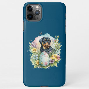 Rottweiler Dog Easter Egg, Happy Easter Rottweiler iPhone 11Pro Max Case