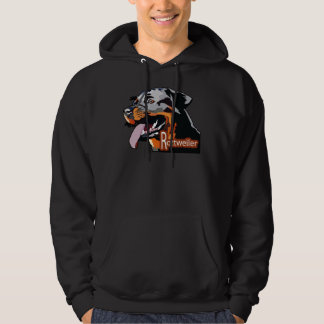 Rottweiler Dog Face Design Hoodie