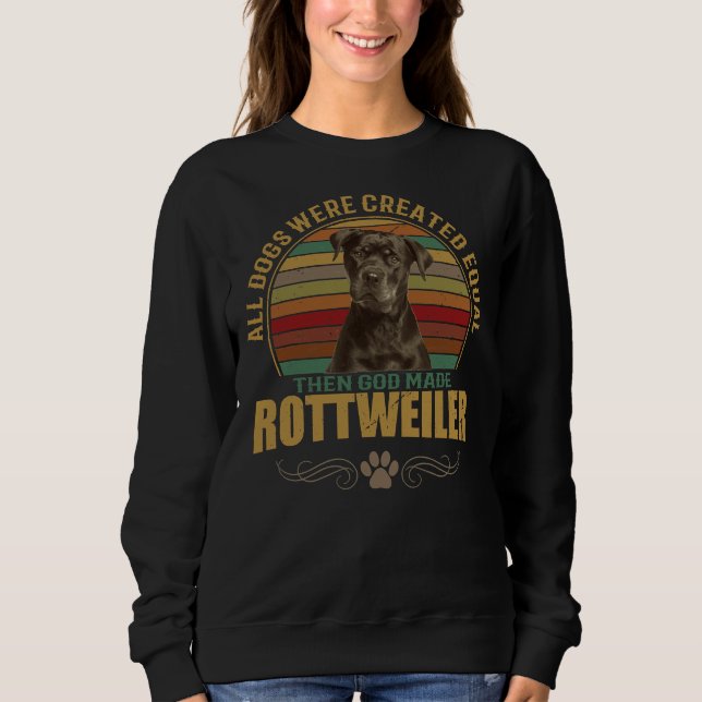 Rottweiler Dog Fan Sweatshirt (Front)