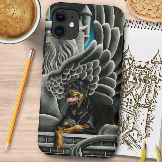 Rottweiler Dog Gargoyle Fantasy Case-Mate iPhone Case (Creator Uploaded)