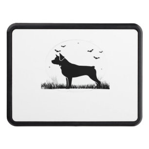 Rottweiler Dog – Halloween Moon Silhouette Oversiz Trailer Hitch Cover