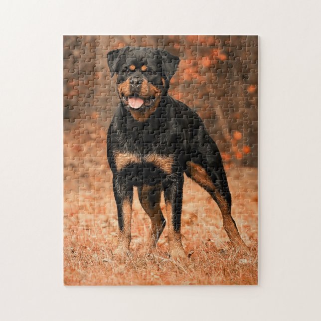 Rottweiler Dog Jigsaw Puzzle (Vertical)
