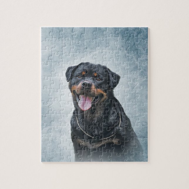 Rottweiler dog jigsaw puzzle (Vertical)