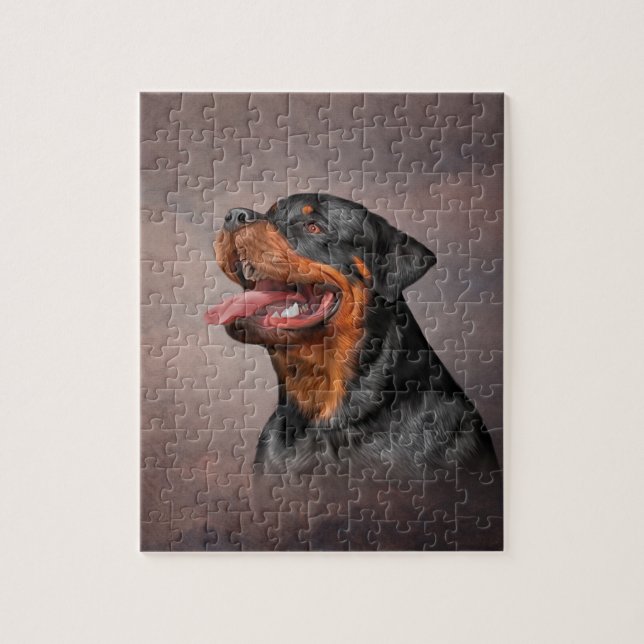 Rottweiler dog jigsaw puzzle (Vertical)