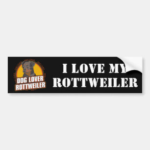 Rottweiler Dog Lover Bumper Sticker