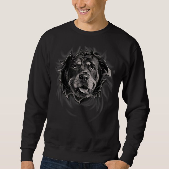Rottweiler  Dog Lovers Sweatshirt (Front)