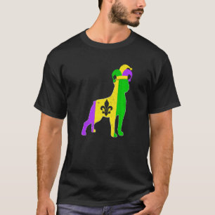 Rottweiler Dog Mardi Gras Carnivals Funny Puppy Je T-Shirt