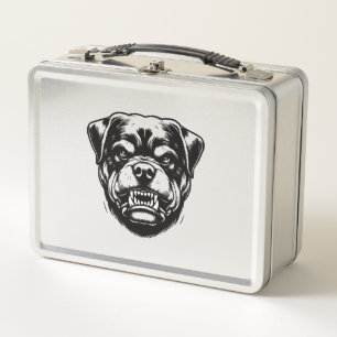 Rottweiler Dog Metal Lunch Box