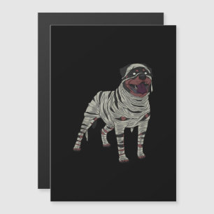 Rottweiler Dog Mummy Halloween Costume Dog Lovers Magnetic Invitation