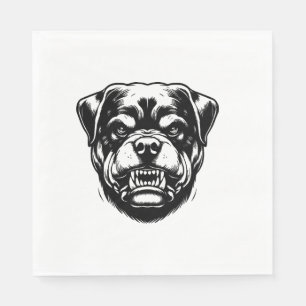 Rottweiler Dog  Napkin