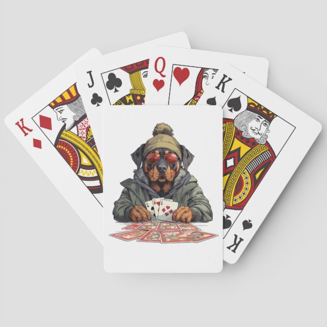 Rottweiler Dog Playing Cards (Back)