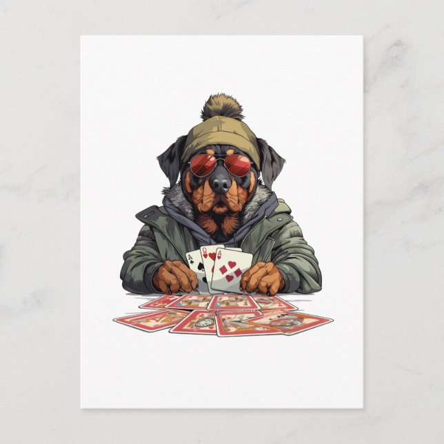 Rottweiler Dog Playing Cards (Front)