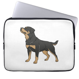 Rottweiler Dog, Rottweiler Dog Standing Laptop Sleeve