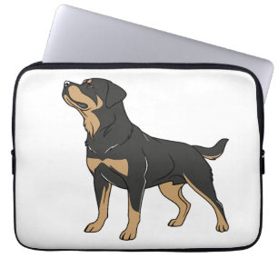 Rottweiler Dog, Rottweiler Dog Standing Laptop Sleeve