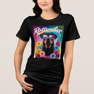 Rottweiler Dog Tri-Blend Shirt