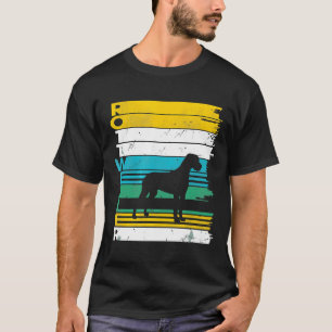 Rottweiler Dog Vintage Retro Silhouette Distressed T-Shirt