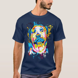 Rottweiler Dog Water Colour Art Design T-Shirt