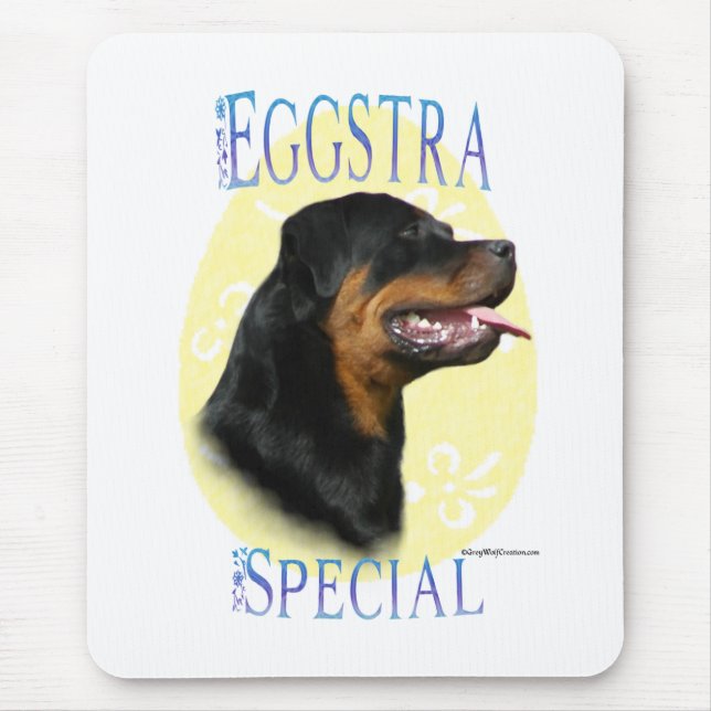 Rottweiler Eggstra Special Mouse Pad (Front)