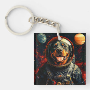 Rottweiler Explores Keychain