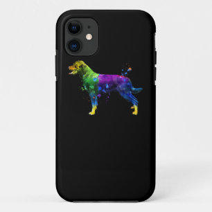Rottweiler Face Watercolor Painting Rottweiler iPhone 11 Case