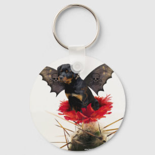 Rottweiler Fairy Dog Keychain