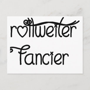 rottweiler fancier postcard